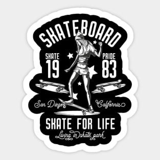 skate for life Sticker